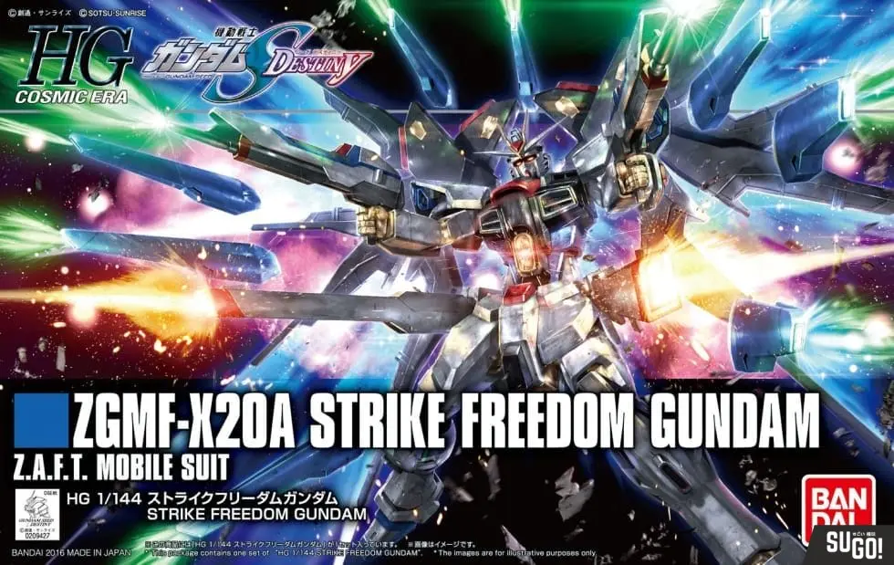 Bandai Hgce Strike Freedom Gundam 1/144 Model Kit