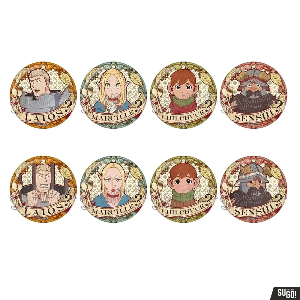 Twincre Delicious in Dungeon Vintage Series Can Badge Vol.3 8 Styles (1 Random Pack)