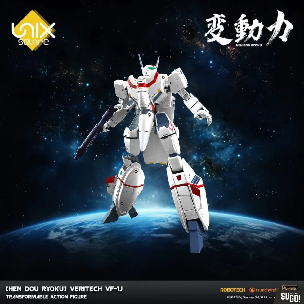 Unix Square Macross VF-1J Fully Articulated Transformable Action Figure