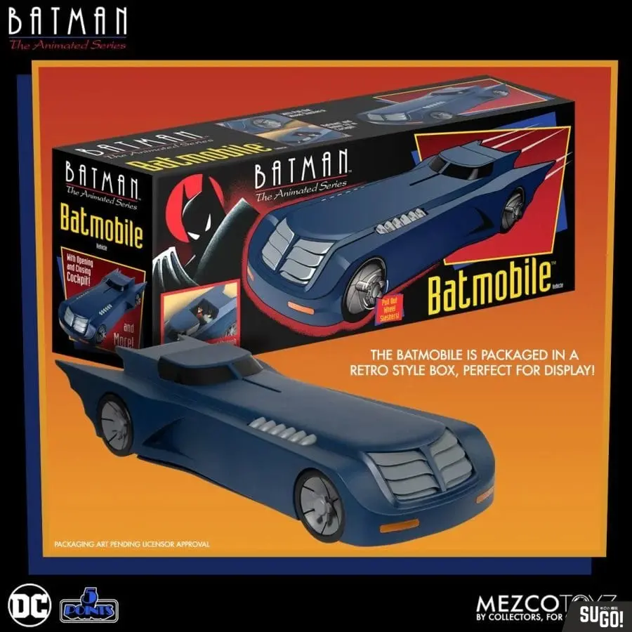 Mezco Toyz Batman: Animated Series - 5 Points Batmobile Action Figure